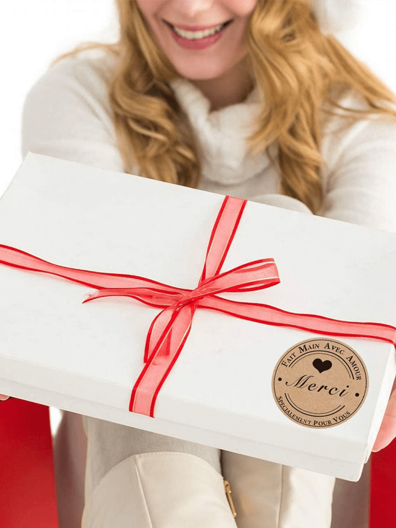 Personalized Kraft Packaging Thank-You Labels
